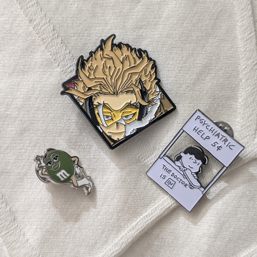 Anime and Cartoon Enamel Pin Set